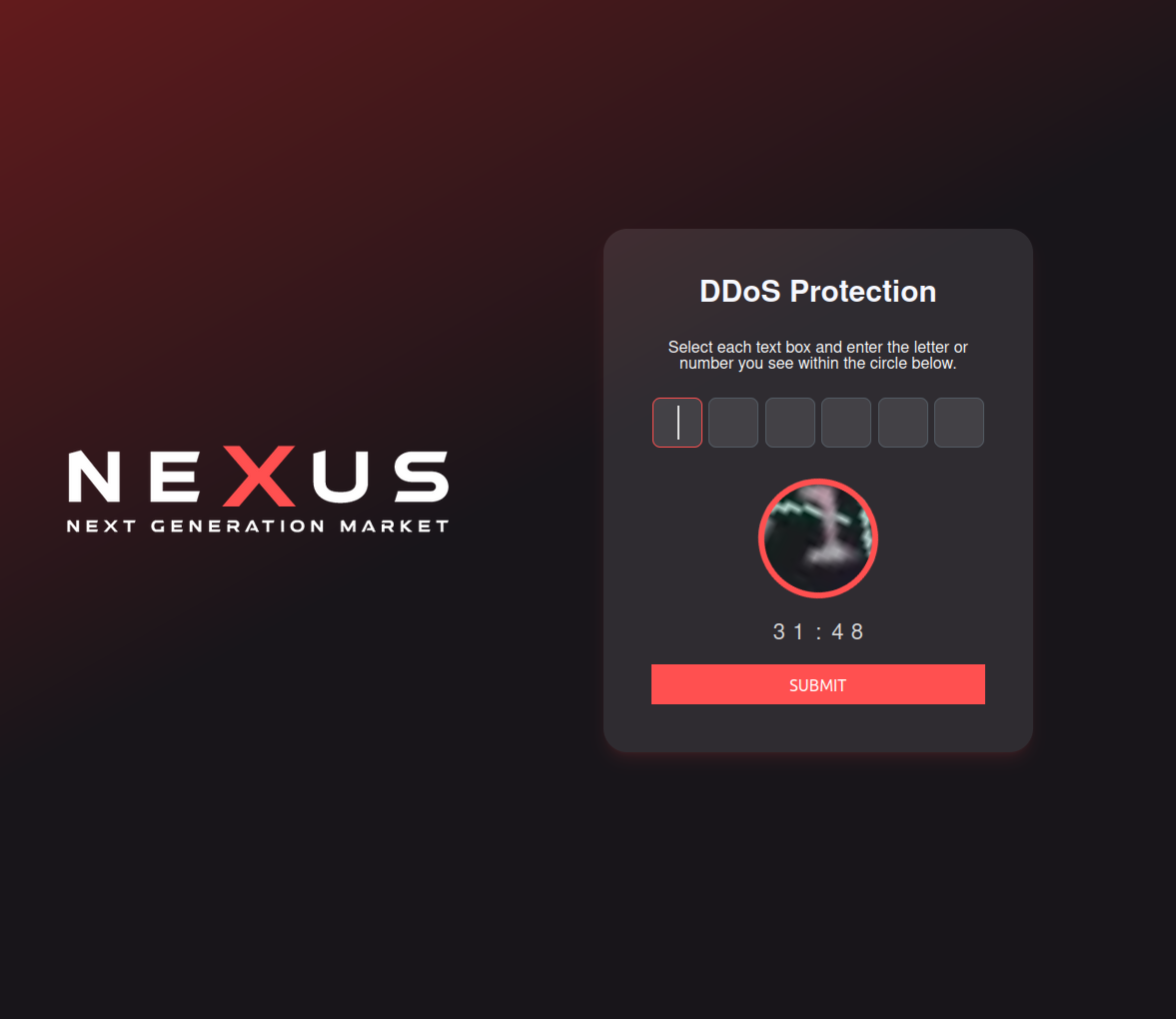 Advanced DDoS protection for the Nexus darknet market and verified links